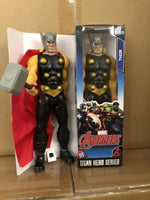 Hasbro 12 Inch Captain America Wolverine Iron Man Thor Spider Man Patriot Black Panther Figures Moving Doll Model Toy Gift