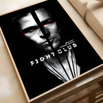Movie Sticky Fight Club Poster High-definition art sticker Self adhesive waterproof home decoration for living room