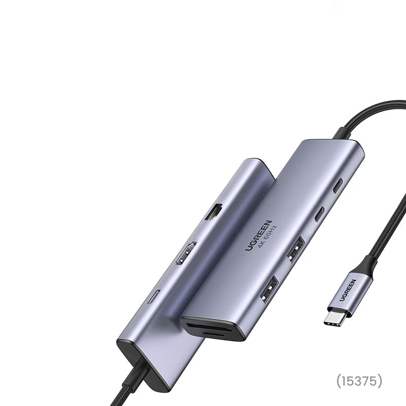 UGREEN USB HUB Docking Stations Type-C to 4K60Hz HDMI Gigabit RJ45 SD/TF USB-A/C Data 5Gbps USB3.0 HUB for Laptop Accessories PC