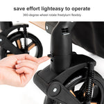 3 in 1 Baby Stroller Prams Lightweight Stroller Compact Foldable Stroller Newborn Stroller Travel System Pushchair Baby Buggy