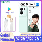 OPPO Reno 8 pro Plus 5G smartphone Global firmware MTK Dimensity 8100 Max  6.7" 12GB 256GB 50MP Cameras Used Phone