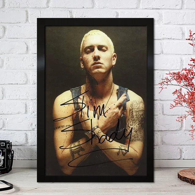 Super Rapper Eminems Posters and Prints Great Rap Singer Canvas Painting Music Star Wall Art Picture for Bedroom Home Decor