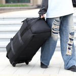 Travel Bag, Large-Capacity Handbag, Portable Outdoor Hand Luggage, Roller Travel Bag, Convenient and Practical Unisex Duffel Bag