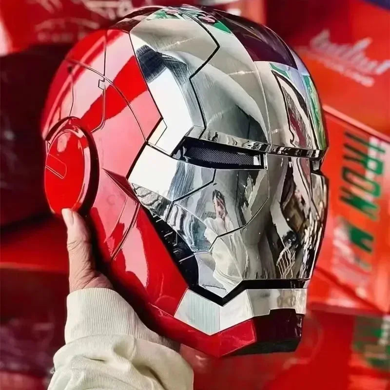 1/1 Iron Mk5 Man The Avengers Helmet Wearable And Transformable Voice-Activated Electric Opening Closing Collection Decoration