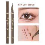 Waterproof Quick-drying Liquid Eyeliner/ultra-fine Matte Black Brown/long-lasting Silkworm Eyeliner/eye Makeup/gifts