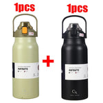 1.3L/1.7L Large Capacity Thermo Bottle Outdoor Mug Stainless Steel Thermos Water Bottle Portable Vaccum Flask Cold And Hot Tumbl