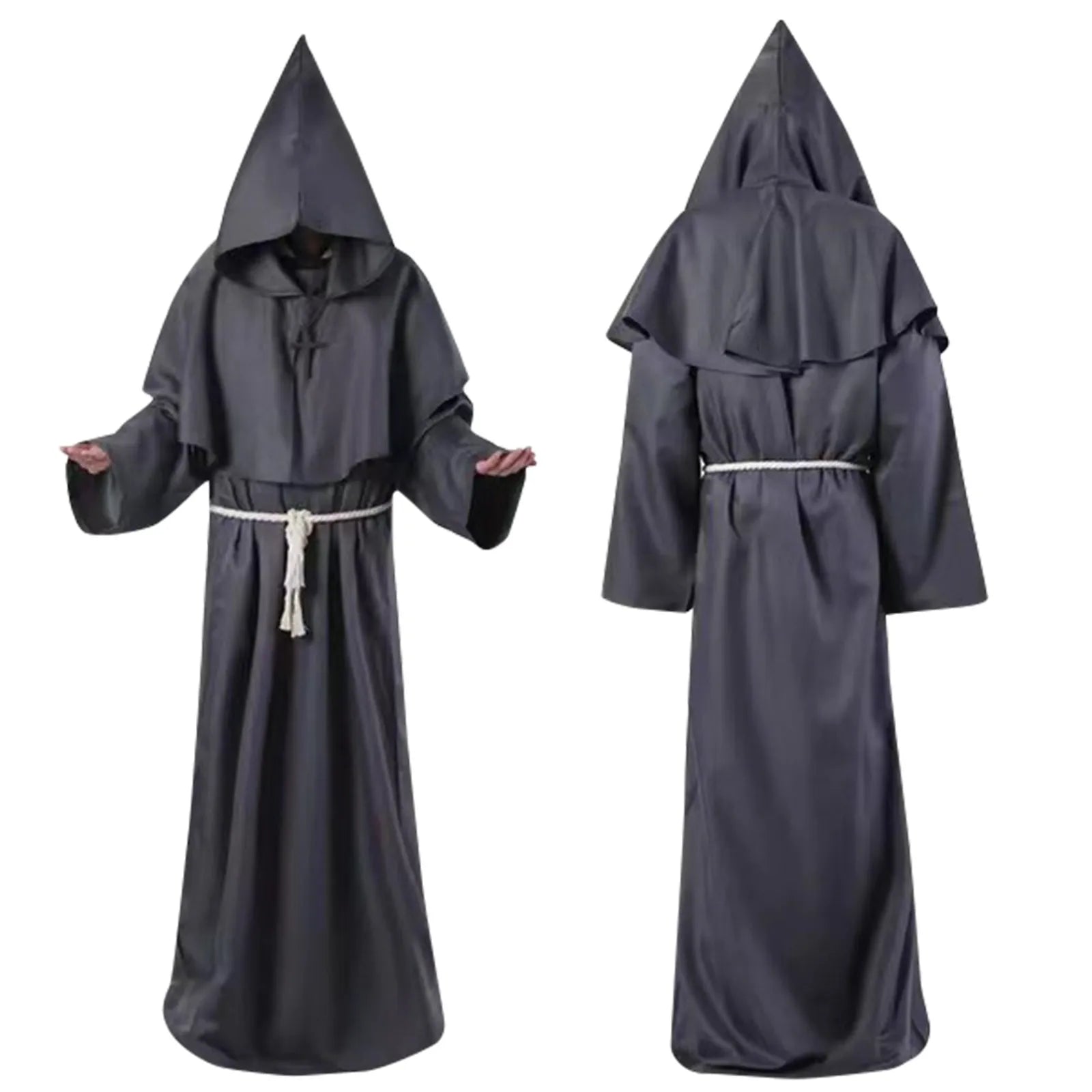Monk Clothing Ancient Costume Medieval Monk Robe Wizard Clothing Priest Clothing Halloween Cos Costume