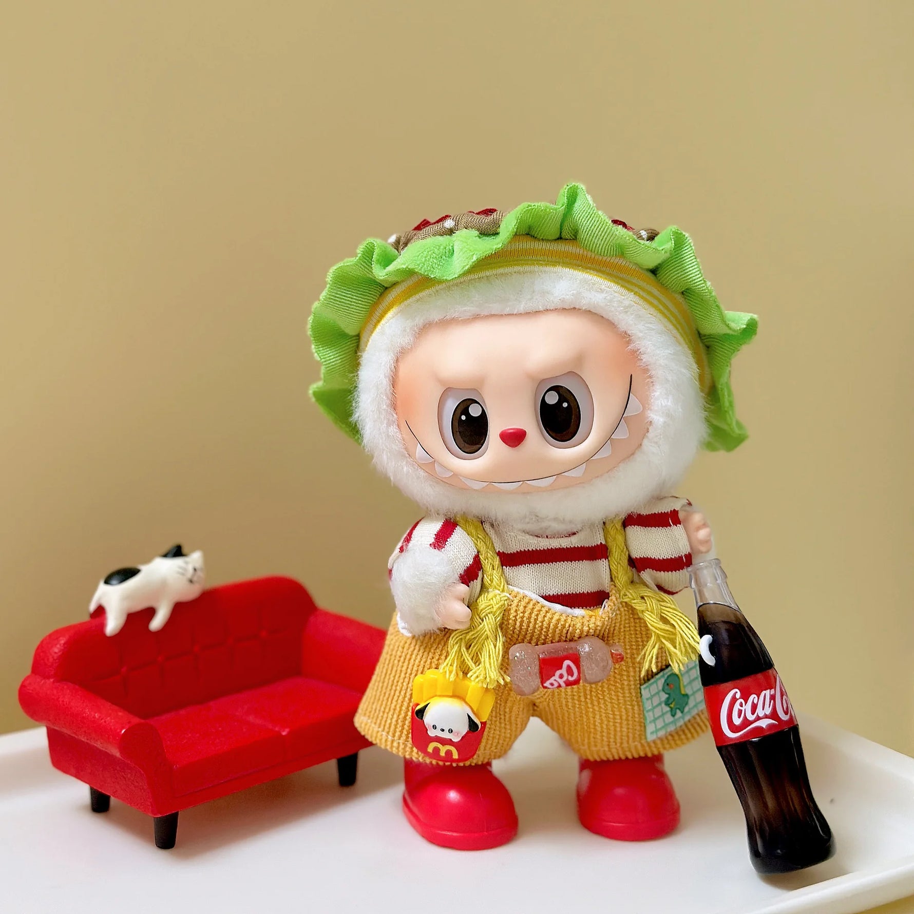 【Only Clothes】Mini Doll'S Clothes Outfit Accessories for Ropa Labubu and 10cm Cotton Doll Baby Replacement Clothes Clothing Gift