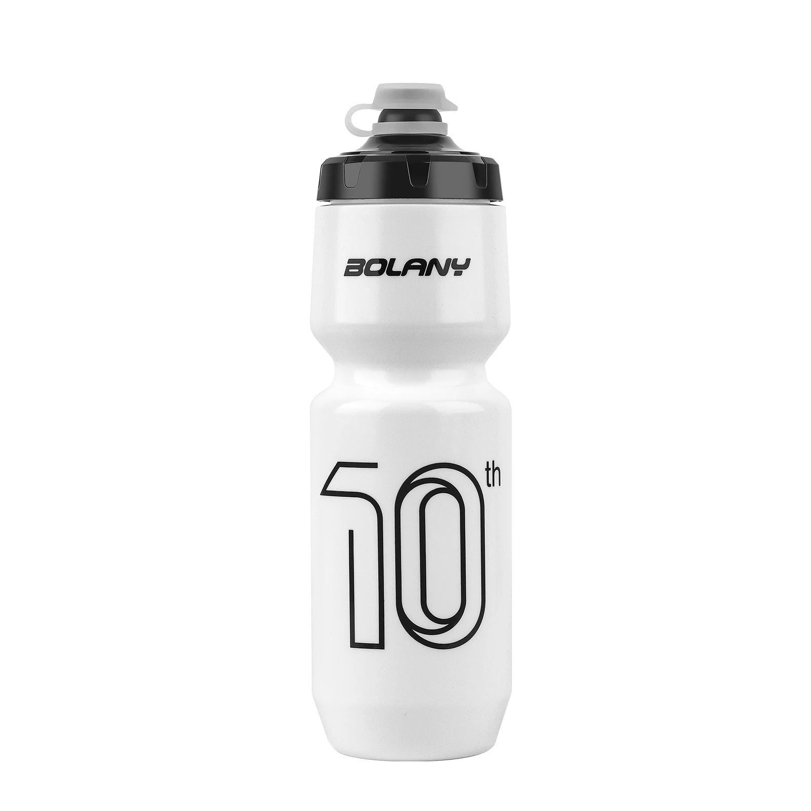 BOLANY Sports Bottle 10th Rubber Transparent Plastic with lid Bottle 750ML Portable Squeeze Drinking Outdoor Cycling Kettle