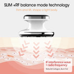 Radio Frequency Body Slimming Machine Fat Burner Slim Shaping Device LED Light Cellulite Massager Black White