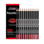 12 pcs Long-Lasting Lipstick Set with Professional Lip Liner Pencil and Matte Lip Gloss for Women Valentine's Day Gifts