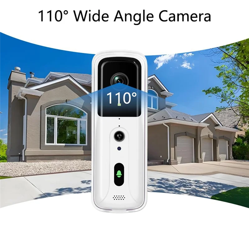 ELECT-Doorbell Camera PIR Motion Detection, Video Intercom Two-Way Audio, NO Wifi/APP, Timbre Con Camara Para Puerta Inalambrico