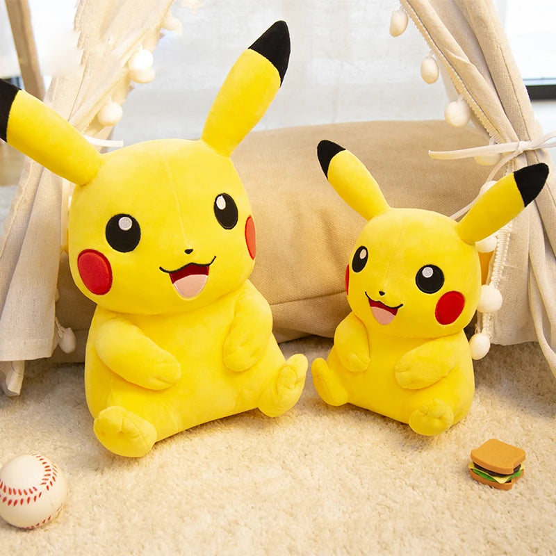 Kawaii Big Size Pokemon Pikachu Stuffed Toys Pikachu Plush Dolls Pikachu Peluche Pillow Xmas Gift For Kids Friends Boys