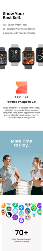 New Amazfit  Bip 5 Unity 46mm Smart Watch 120+ Sport Modes 24-hour Health Monitoring Smartwatch For Android IOS Phone