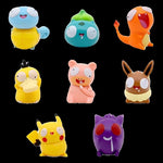 Pokemon Fool Stupid Pikachu Bulbasaur Charmander Squirtle Cute Figure Collection Model Toys