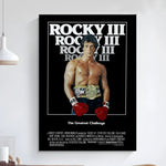 Rocky Balboa Classic Movie Poster Art Self-adhesive Art Small Poster HD Quality Poster Wall Art Painting Study Wall Decoration