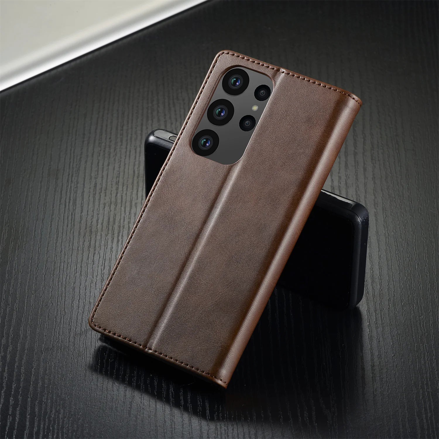 Leather Case for Samsung Galaxy S23 S24 S25 FE Ultra Plus Edge A07 A17 A35 A55 A06 A16 A26 A36 A56 5G Flip Wallet Card Holder