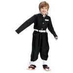 Anime Demon Slayer Kamado Tanjirou Cosplay Costume Kimetsu No Yaiba Cartoon Costume Sutis Wigs Halloween For Kids Adult CosParty