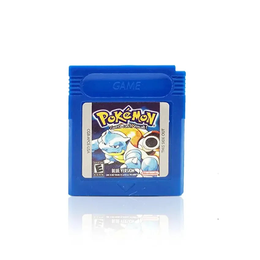GBC Pokémon Game Cartridges – Red, Yellow, Blue, Crystal, Gold, Silver, Soul Crystal, Orange | 16-Bit Video Game Console Card & Gift Toy