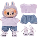 Doll Clothes Set For labubu 17cm Plush Doll Accessories Girl's Toys Birthday And Christmas Gifts