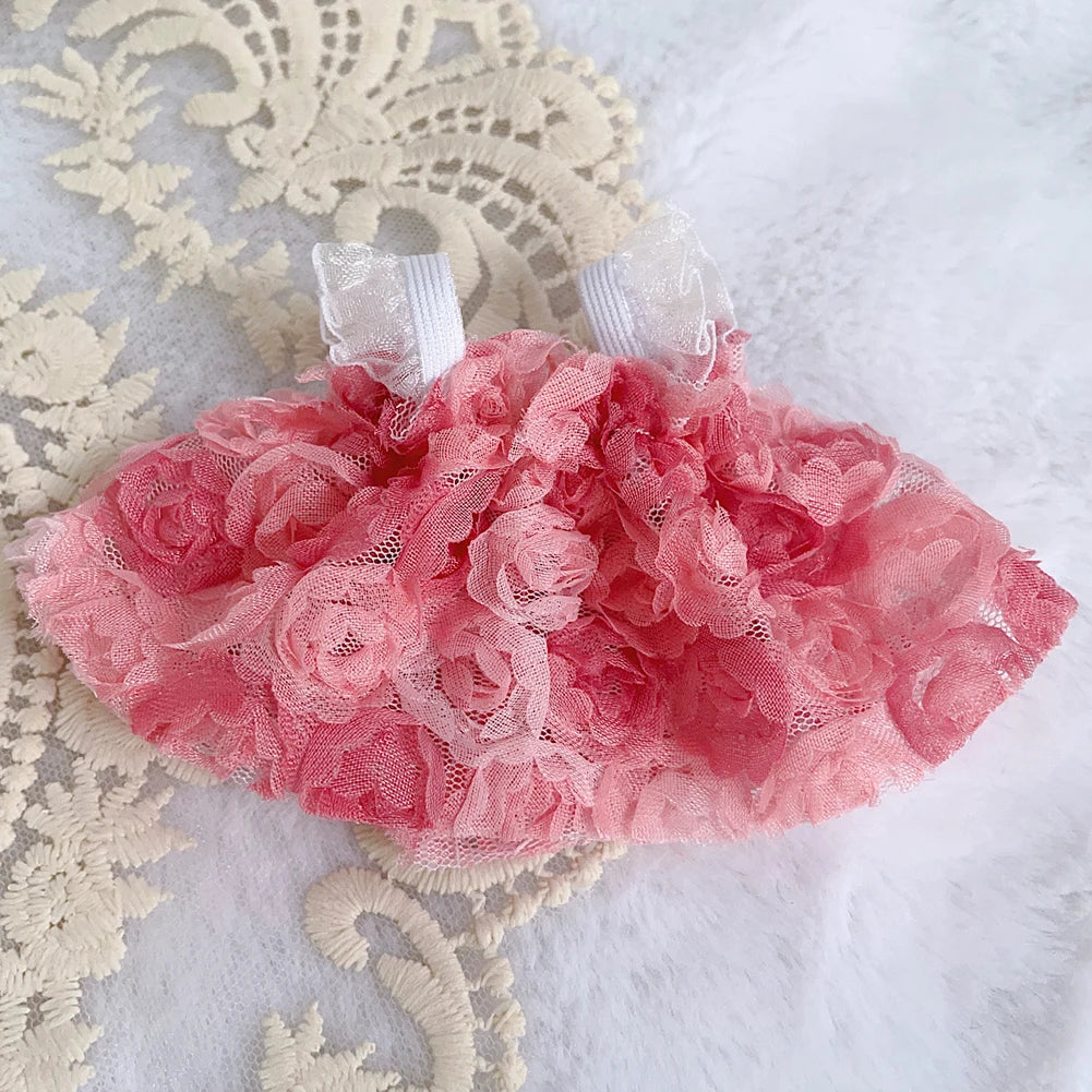 17cm Mini Plush Doll'S Clothes Outfit Accessories For Korea Kpop Exo Labubu Idol V1 V2 Strap skirt set Clothing Gift