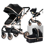 3 in 1 Baby Stroller Prams Lightweight Stroller Compact Foldable Stroller Newborn Stroller Travel System Pushchair Baby Buggy