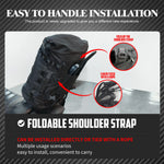 Motorcycle 50L Luggage Backpack Multifunction Tail Rack Bag Travel Outdoor Sports Expandable Sissy Bar Backrest Bag With Straps