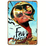 Halloween Horror Movie Metal Sign - Shabby Tin Wall Art, Man Cave Theater Home Decor