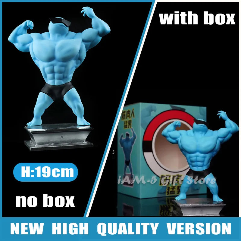 Pokemon Toys GYM Figurines Cartoon Fitness Muscle Man Action Figure Charmander Bulbasuar Squirtle Gengar Fit Model Anime Toys