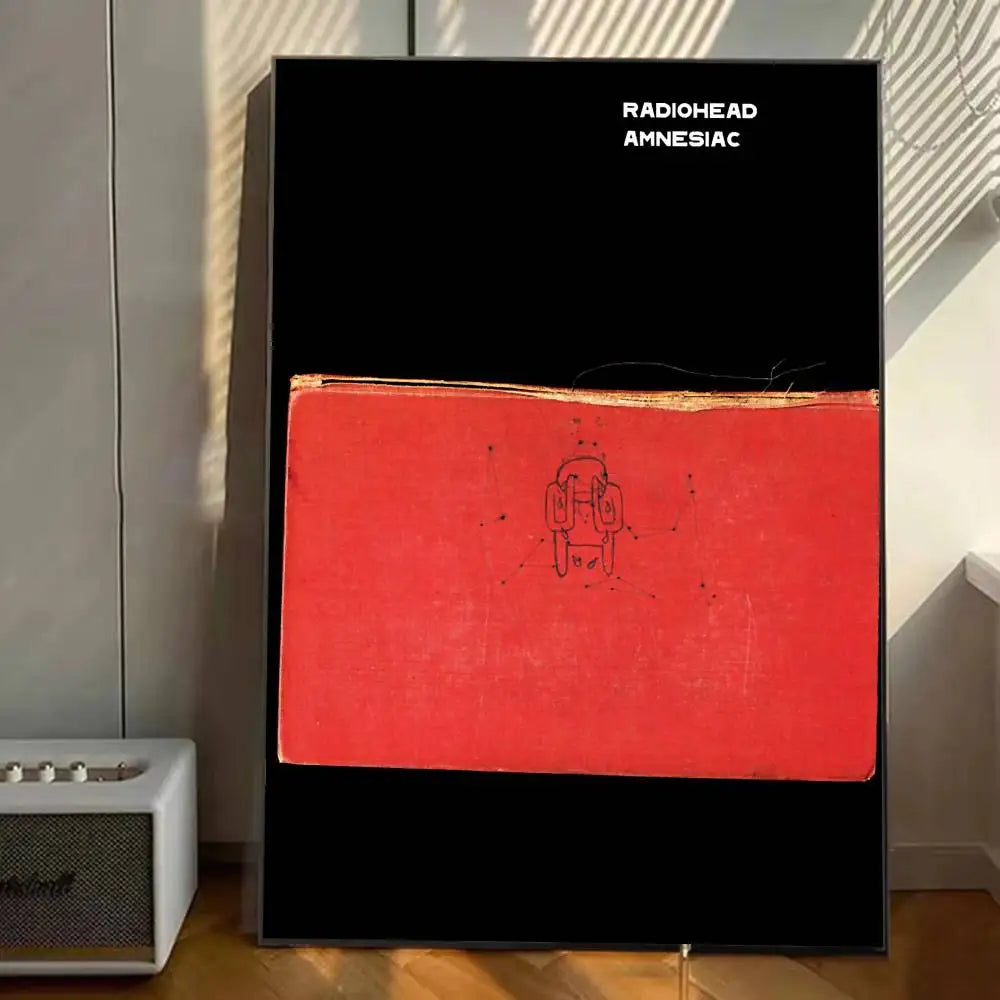 Singer R-Radiohead OK Computer Poster Gallery Prints Self Adhesive Home Decor Decoration Wall Decals Living Room Sticker