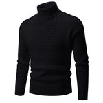 2025 Autumn Winter Turtleneck Sweater Men Slim Fit Knit Pullovers Fashion Warm Casual knitted Sweater Mens Long Sleeve Pullovers