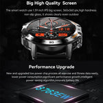 K52 Smart Watch Men 1.39inch IPS Screen Bluetooth Call Custom Dial Heart Rate Health Monitoring Outdoor Sport Smartwatch