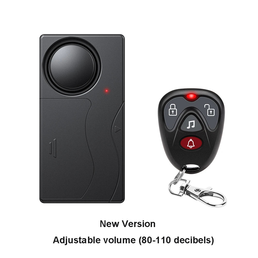 Anchtek 110db Loud Alarm Wireless Vibration Alarm with Remote Control Anti-Theft Alarm Motorcycle Bike Vehicle Security Alarm