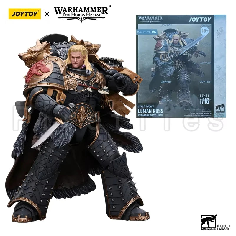 1/18 JOYTOY Action Figure – Warhammer 40K Horus Heresy Space Wolves Logan Ghostwolf Mecha Model