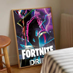 1pc F-Fortnites Game Poster Stickers Print Wall Art Canvas Painting Waterproof For Living Room Bedroom Home Decor