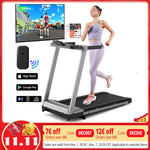 Superun Raceable Treadmill for Home, Walk Treadmill with 6% Incline 158 kg Weight Capacity