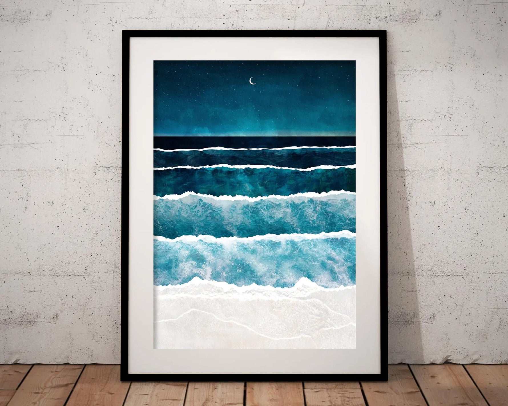 Blue Ocean Canvas Prints Minimalist Nautical Wall Art Wild Swimming Whales Seascape Poster Surfer Waves Picture Home Decor