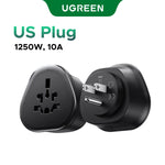 UGREEN Universal Travel Adapter Extension Socket EU/US/UK Plug Converter Multi-Country Power Adaptor for EU US UK KR RU Outlets