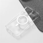 Ultra Thin Hard PC HD Transparent Magnetic Case For iPhone 17 Pro Max 16 15 14 Plus 13 12 Magsafe Wireless Charge Clear Cover