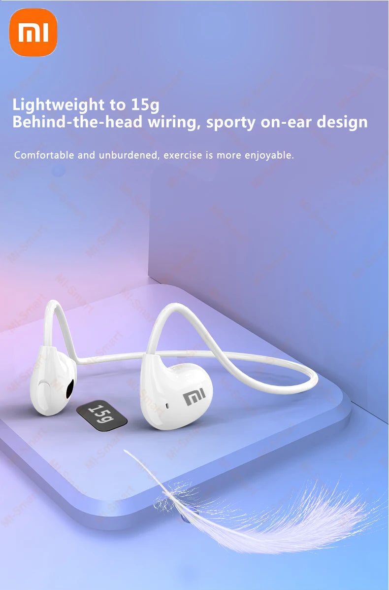 Xiaomi Wireless Bluetooth 5.3 Headphones Bone Conduction Waterproof Headset Stereo Over-Ear Sports Earphones Earbuds with Mic