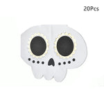 Bat Ghost Disposable Tableware Birthday Party Supplies Skeleton Plate Halloween Party Decoration Supplies