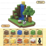 Magnetic Building Blocks Mine World Magnet Cube Set STEM Montessori Sensory Toy for Kids Boys Girls Ages 3+ DIY Model Children