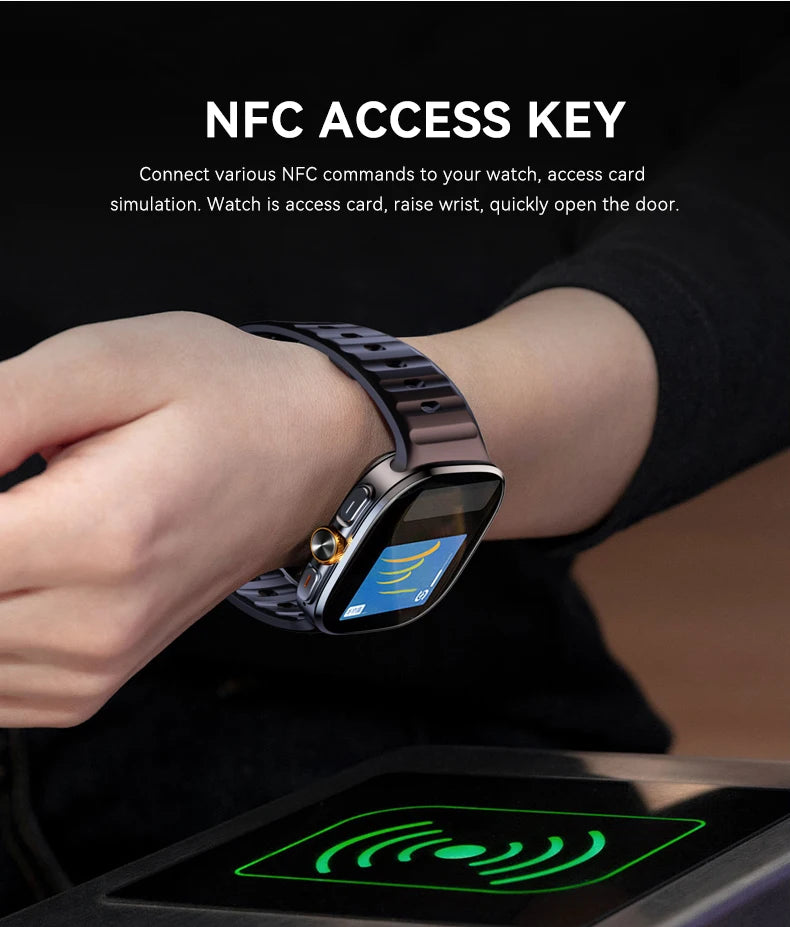 New M99 smartwatch Android - Bluetooth dual system 4G SIM 2.4'' 720*720 HD AMOLED Screen 190° Camera GPS WIFI NFC samrt watch