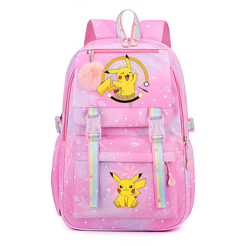 Pokémon Backpack for Kids & Teens – Pikachu & Charmander School Bag (Back-to-School Gift)