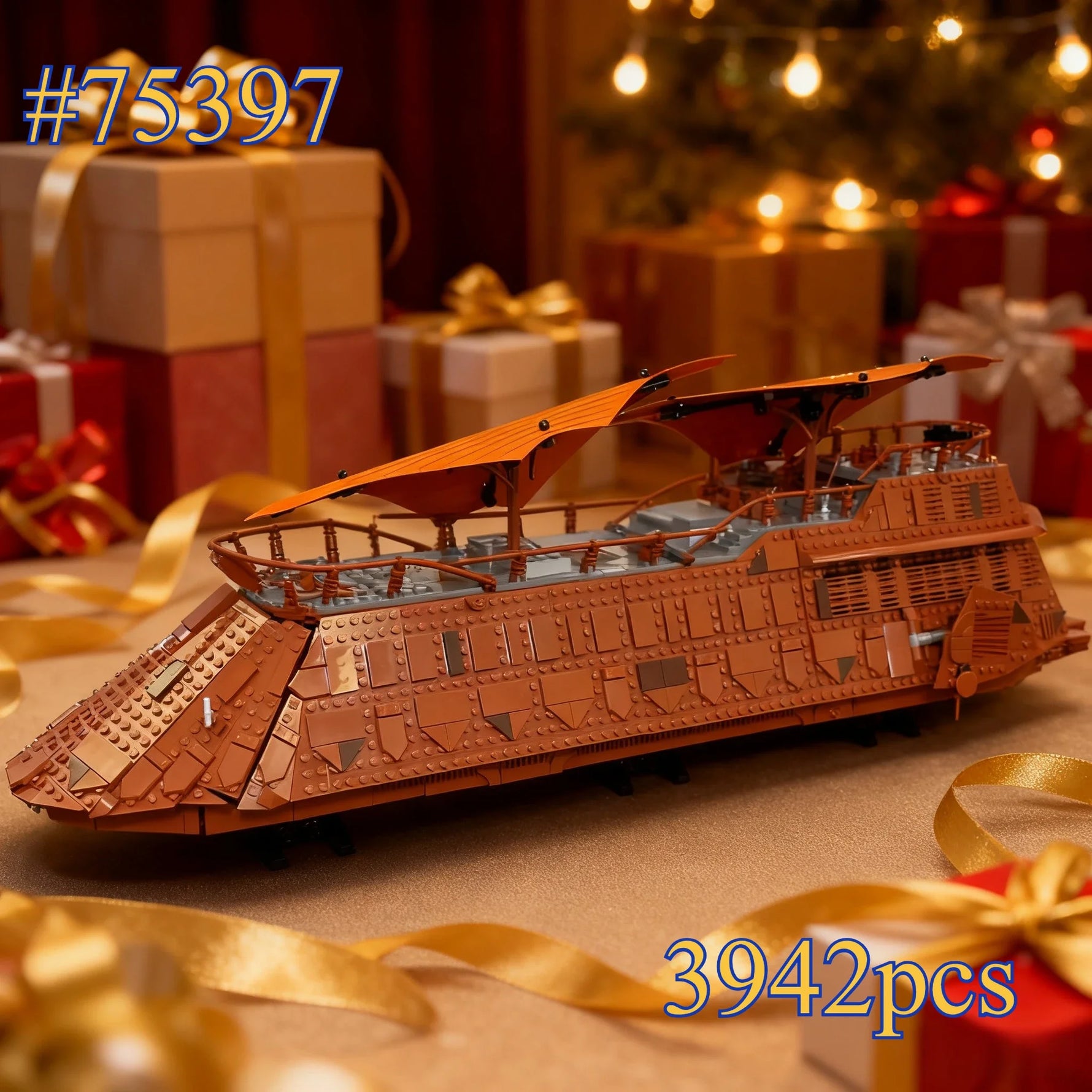 Interstellar Sailing Ship 75397 Building Blocks Sets Compatible with Legoed Particles Suitable for Christmas Gifts 3942pcs
