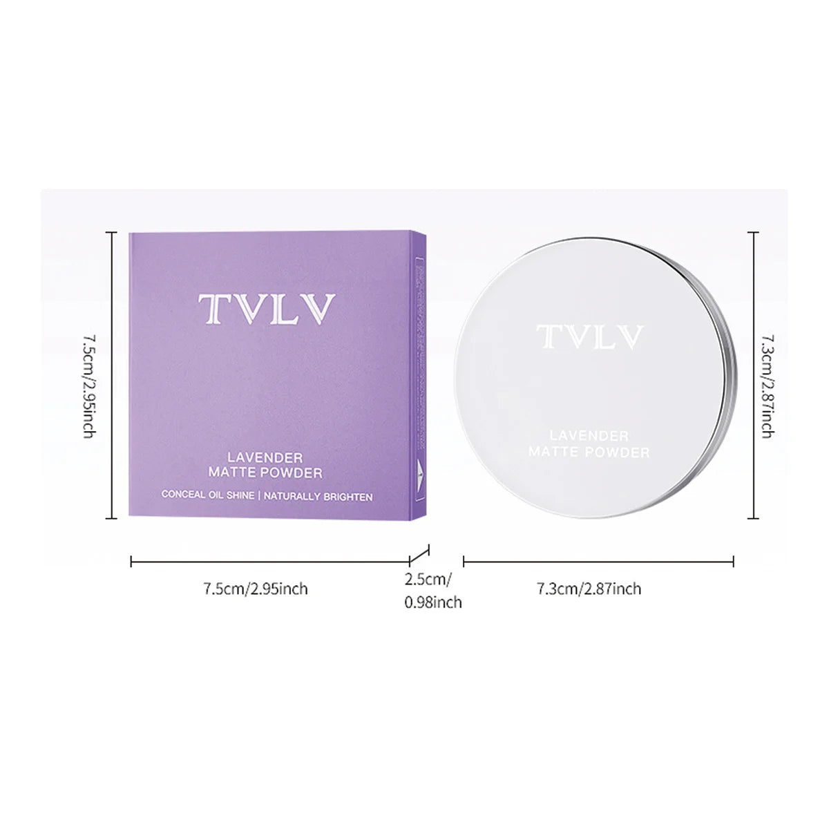 Waterproof Violet Cream powder Natural Stick Facial Long term Oil Control Easy Apply Makeup Powder Cosmetics