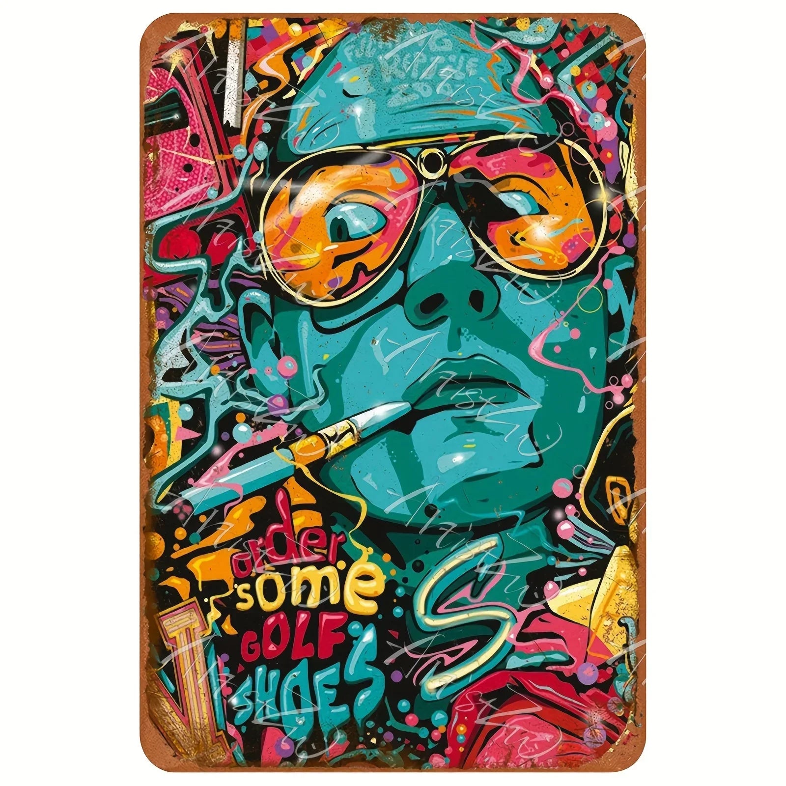 1PC Halloween Metal Sign Horror Movie Theme Shabby Iron Painting Tin Signs Wall Art Man Cave Film Theater Club Home Decoration