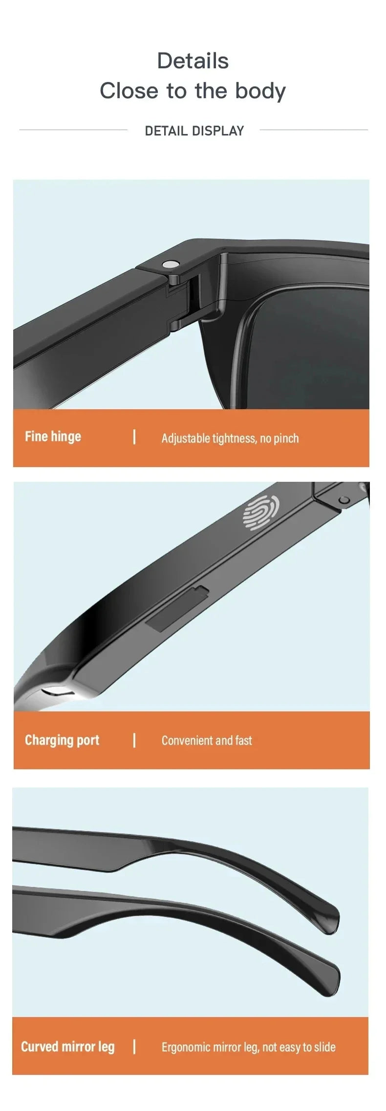 Xiaomi MIJIA Smart Sunglasses – Bluetooth Audio, UV Protection, Waterproof