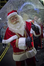 Newest Deluxe Velvet Santa Claus Costume Professional Santa Costume Christmas Clause Suits Adult Festival Outfit with Hat