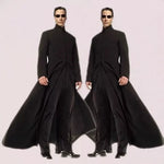 Matrix cosplay custom black cosplay costume neo trench coat Halloween party costumes for men cos play prop accessories